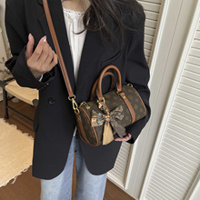 Sac de luxe pour femme haut de gamme, nouveau modèle, sac à main léger et luxueux, sac Boston, sac à bandoulière et sac croisé polyvalent imprimé vintage - Product Image 4