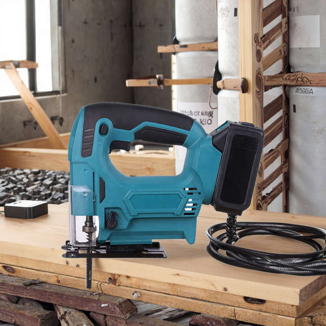 High Efficiency DIY Industrial Wood Cutting Jig Saw Battery Powered Cordless Lithium Ion Brushless Motor 20V Woodworking Machine