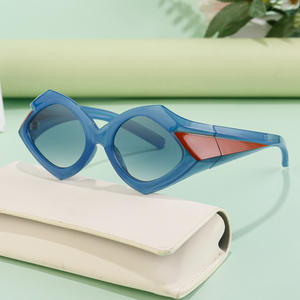 Gafas de Sol Personalizadas de Estilo Europeo Americano, Unisex, Montura Negra, Lentes de PC con Protección UV400, Moda Instagram, Uso en Exteriores - Product Image 4