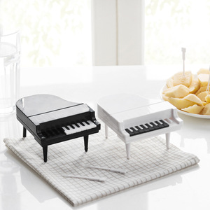 Hot 10pcs/Set Cute Piano Fruit Forks Dessert Forks Food Picks Bento Lunch Party Decoration