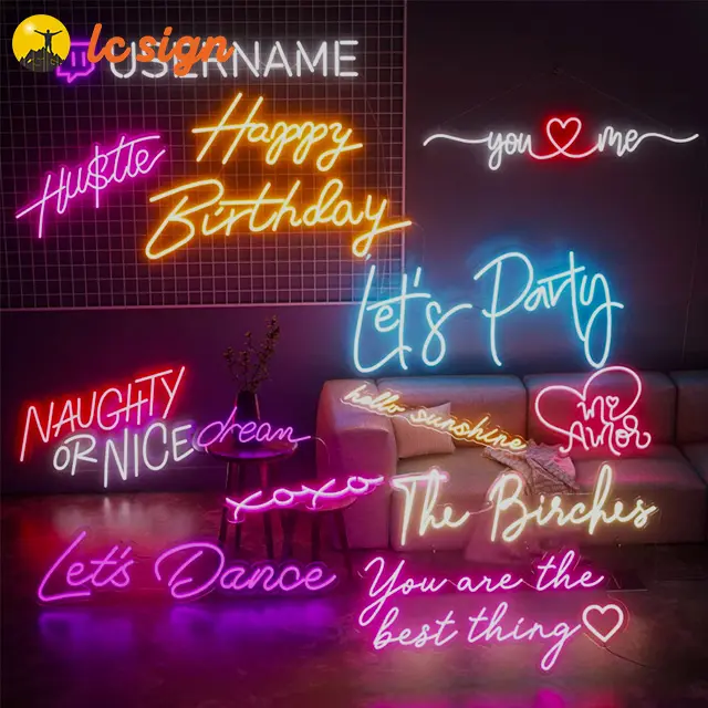 Personalize o logotipo neon da luz para o casamento neon sinal