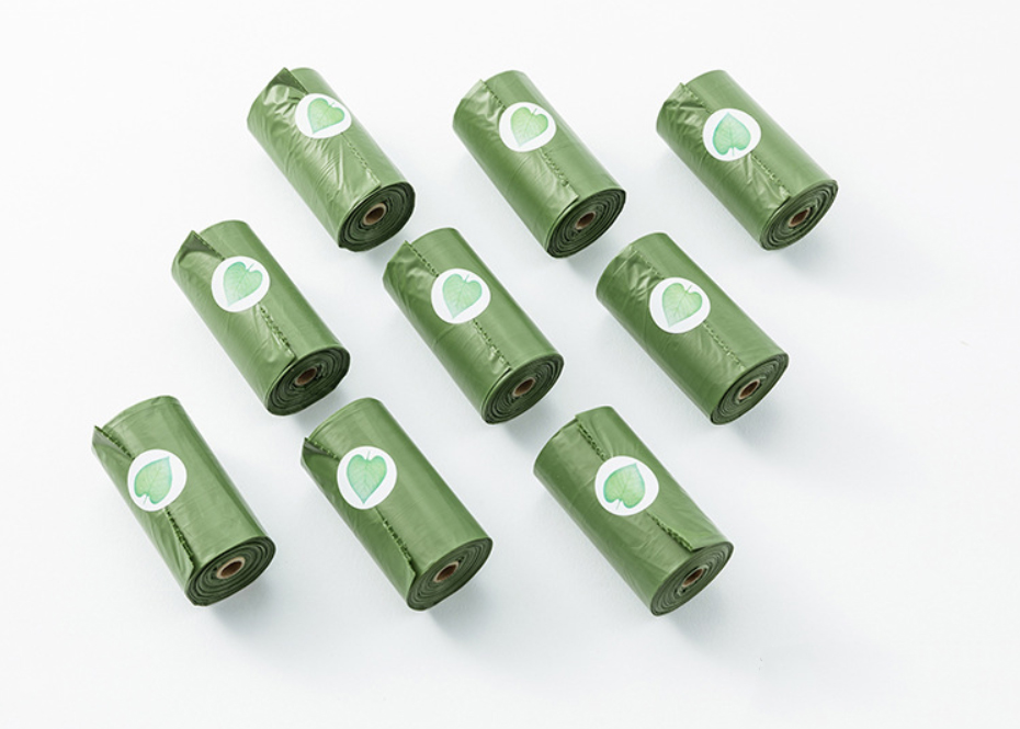 Amazon Hot Sale Compostable Convenient Refill Eco-friendly Sturdy Plastic Pet Poop Bag For Pet Dog