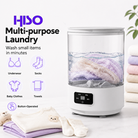 Mini-lave-linge portable pliable en gros, rechargeable par USB, pour sous-vêtements, chaussettes et voyages