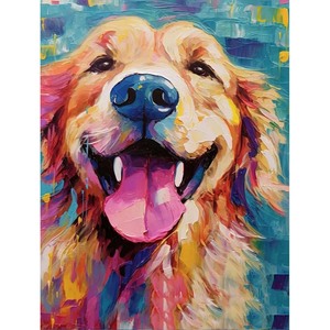 Vente en gros 5D Diamant Peinture Art Kit Coloré Animal Chien Décoration Murale Maison DIY <span class=keywords><strong>Dubin</strong></span> Corky Chien Peinture Diamant Salon - Product Image 4