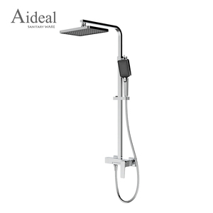 Robinet mitigeur de douche à trois fonctions en laiton à <span class=keywords><strong>prix</strong></span> abordables de style carré de vente chaude classique - Product Image 2