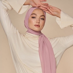 Màu Sắc Đẹp Đồng Bằng Voan Hijab Khăn Cho Phụ Nữ Hồi Giáo Mềm Mại Và Ánh Sáng Trọng Lượng Hàng Ngày Phụ Nữ Hồi Giáo Voan Hijab - Product Image 5