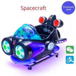 Nouvelle machine de jeu électrique pour enfants à monnayeur, avec fonctions de voiture, d'astronef, de machine à bascule et de cheval à bascule - Product Image 3