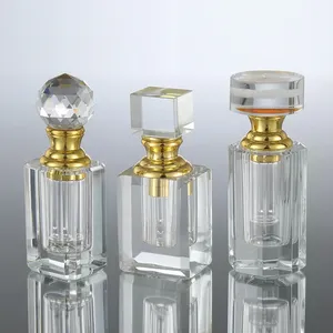 Frasco de óleo de cristal de luxo personalizado, artesanato criativo, decoração de cristal, frasco de perfume de luxo, frasco de perfume de cristal vazio