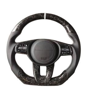 Volant de voiture personnalisé en fibre de carbone véritable et cuir <span class=keywords><strong>sport</strong></span> pour City GE6 GR8 GK5 8.5 Civic FA1 2011 2012 - Product Image 6