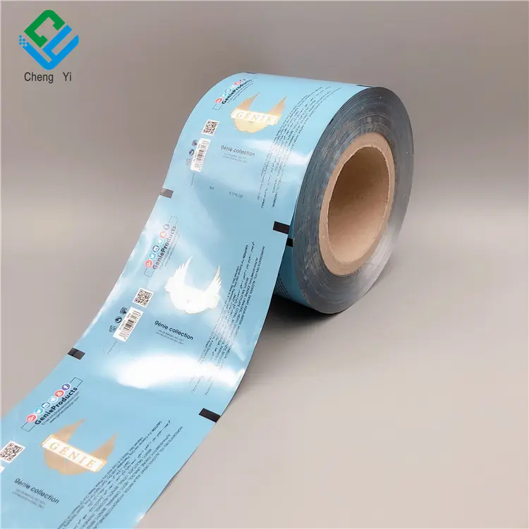 Factory Supply Easy Tear Plastic Film Roll For Food Packaging Fat-reducing jelly packaging roll film