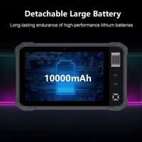 Tablette robuste avec lecteur d'empreintes digitales 8 Go + 256 Go, étanche, réseau 4G 5G, tablette industrielle Android 10 pouces, biométrique FAP30