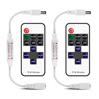 Vente chaude RF sans fil LED gradateur bande contrôleur de lumière 11 touches télécommande avec multi-fréquence DC 5-24V 6A courant de sortie