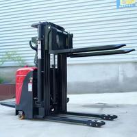 Chariot élévateur électrique autoporté à grande portée 5500 mm, capacité 1,5T/2T, mât triplex, hauteur de pliage compacte 2500 mm, certifié ISO