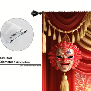 ผ้าม่านพิมพ์ลายดิจิทัลความละเอียดสูงแบบ 2 มิติ ดีไซน์ลายคลาสสิก เหมาะสำหรับห้องนอนและห้องนั่งเล่น - Product Image 6