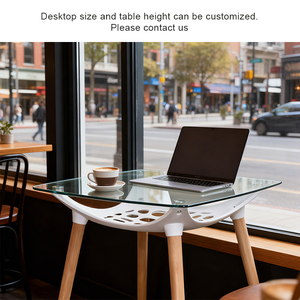 Cafetería Librería con Mesas de Comedor de Tamaño y Altura Modificables, Diferentes Opciones de Materiales, Espacio de Almacenamiento Abierto y Construcción Segura - Product Image 5