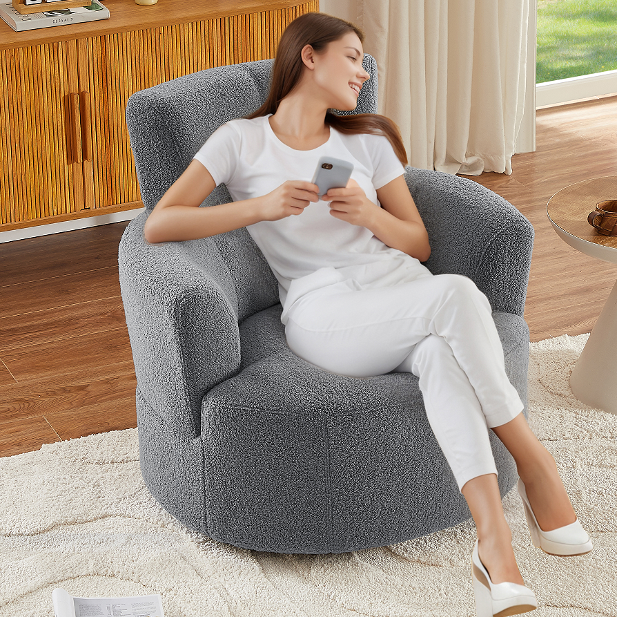 Grey + Polyester + Foam