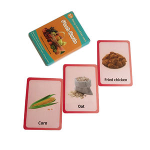 Tarjetas de Aprendizaje para Niños con Diseño Personalizado, Tarjetas Educativas de Papel con Diseño de Vegetales - Product Image 5