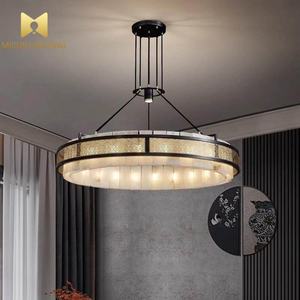 Lustre suspendu créatif de luxe italien pour intérieur, design suspendu, style espagnol classique, en albâtre - Product Image 6