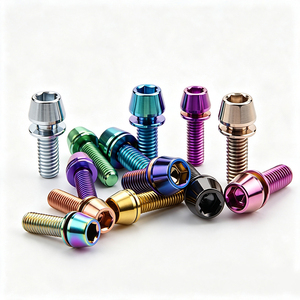 Anodized Colorful Metric M5 M6 Stainless Steel Bolts Tapered <b>Screws</b> with Class 4.8/6.8 for MTB Road Bike - Product Image 2