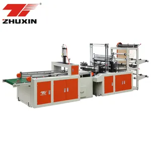 Automatic Plastic Bags Garbage Bag Making Machine Pe Poly Nylon T-Shirt Vest Black Shopping Film Plastic Bag Making Machine