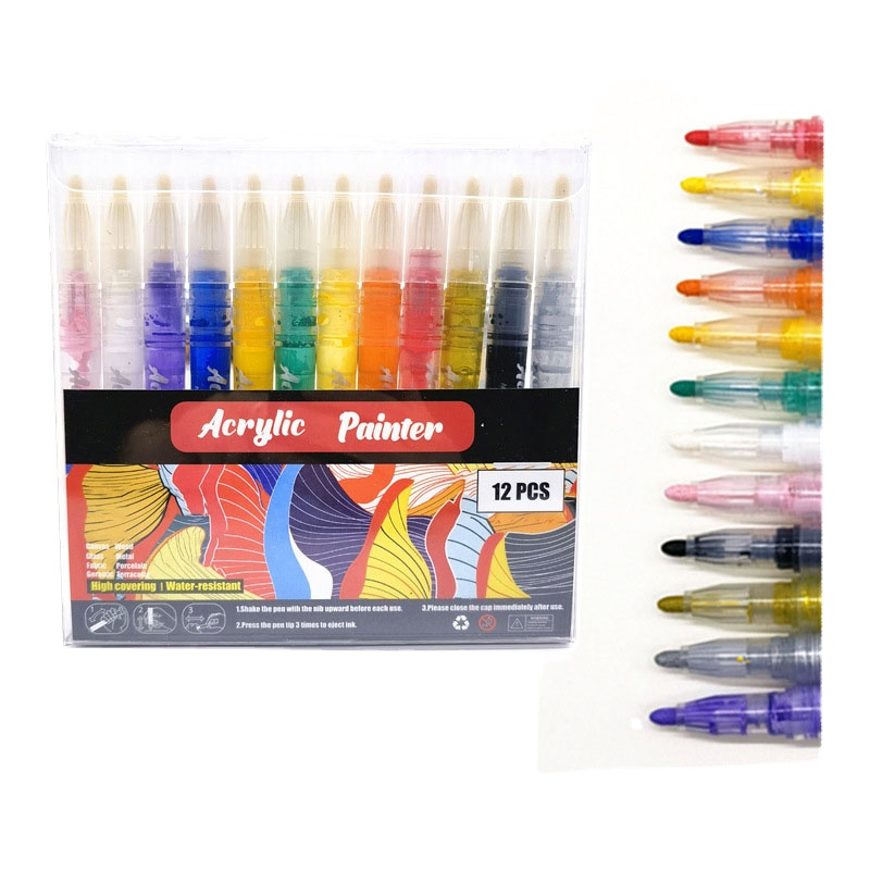 Горячая Распродажа, исключительное покрытие, акриловая ручка для краски, чернила, Перманентный маркер для быстрого окрашивания