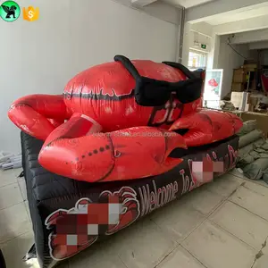 9ft Club Advertising Animal Inflatable Mascot Customized Pub Decoration Inflatable Crab Cartoon For Event A8615