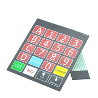 Fpc sérigraphie télécommande film dôme métallique membrane interrupteur clavier superposition graphique