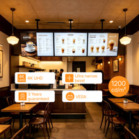 Señalización Digital LCD Profesional Comercial de 1200 Nits con Software CMS, Diseño Modular para Menús de Restaurantes