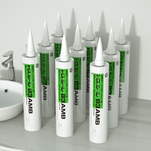 Sellador de construcción <span class=keywords><strong>antimoho</strong></span> resistente a la intemperie de curado rápido sellador de <span class=keywords><strong>silicona</strong></span> neutra 600ml fuerte adherencia cilíndrica para carpintería - Product Image 1