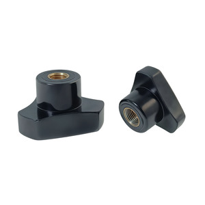 Perilla de sujeción con rosca interna de latón M6 M12, perilla triangular de baquelita con rosca interna - Product Image 3