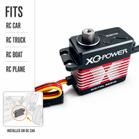 Servomoteurs à vendre XQ-POWER XQ-BLS8175D 75kg Servomoteur numérique sans balais étanche avec engrenage en acier inoxydable 8.4V pour RC tout-terrain