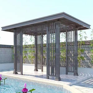 <span class=keywords><strong>Pergola</strong></span> de jardin motorisée en aluminium entièrement rétractable et bon marché - Product Image 3
