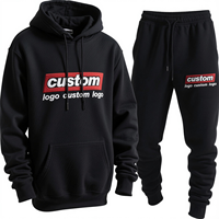Conjunto de Sudadera con Capucha y Pantalones Deportivos Unisex, de Alta Calidad, Estilo Casual, Oversize, 400 Gsm, Felpa Francesa, con Logotipo Personalizado