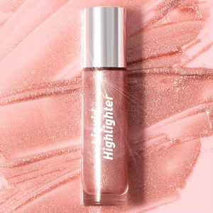 Vente chaude, illuminateur liquide pigmenté pour le corps, maquillage durable, vente en gros, logo personnalisé, applicateur à bille, illuminateur lumineux - Product Image 1