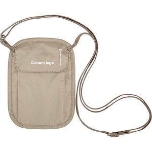 Cartera de Cuello con Bloqueo RFID, Organizador de Pasaportes y Objetos de Valor, Ligera y Duradera, con Cierre de Gancho y Bucle, Correa Ajustable - Product Image 1