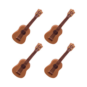 Mini guitare de simulation, instruments de musique miniatures pour micro-paysages, accessoires pour mini-jardins féeriques et gâteaux, décoration pour la maison, le bureau et la voiture - Product Image 1