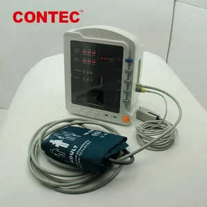 Autel CONTEC-CMS5100 CE d'ambulance de moniteur, dispositif de surveillance des patients à paramètres multiples, nouveau modèle