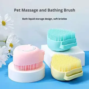 Spazzola da Bagno Multifunzionale in Silicone per Cani e Gatti con Massaggio e Scrub per la Toelettatura degli Animali Domestici Uso in Bagno Tutte le Stagioni - Product Image 2