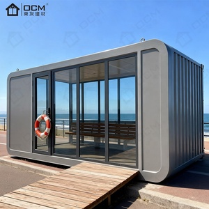 Casa Prefabricada Moderna Tipo Cabaña de Apple de OCM |   Cabaña Glamping Prefabricada Tipo Apple Pod |   Unidad Móvil Ecológica para Resort, Oficina al Aire Libre, Cocina - Product Image 1