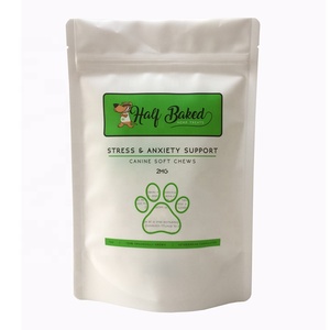 Doypack-Bolsa de impresión digital con sello térmico a prueba de olores, embalaje flexible y personalizable, con ventana para perros - Product Image 3