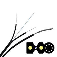 Tuyau de câblage extérieur autoportant en acier pour communication FTTH, 1 km, 2 km, G657A1, 1 conducteur, Unionfiber