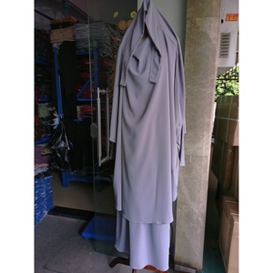 Robe de prière pour femmes Brion, vêtement musulman du Ramadan, Abaya Dubaï, Islam, Jilbeb, ensemble 2 pièces, robe longue - Product Image 3