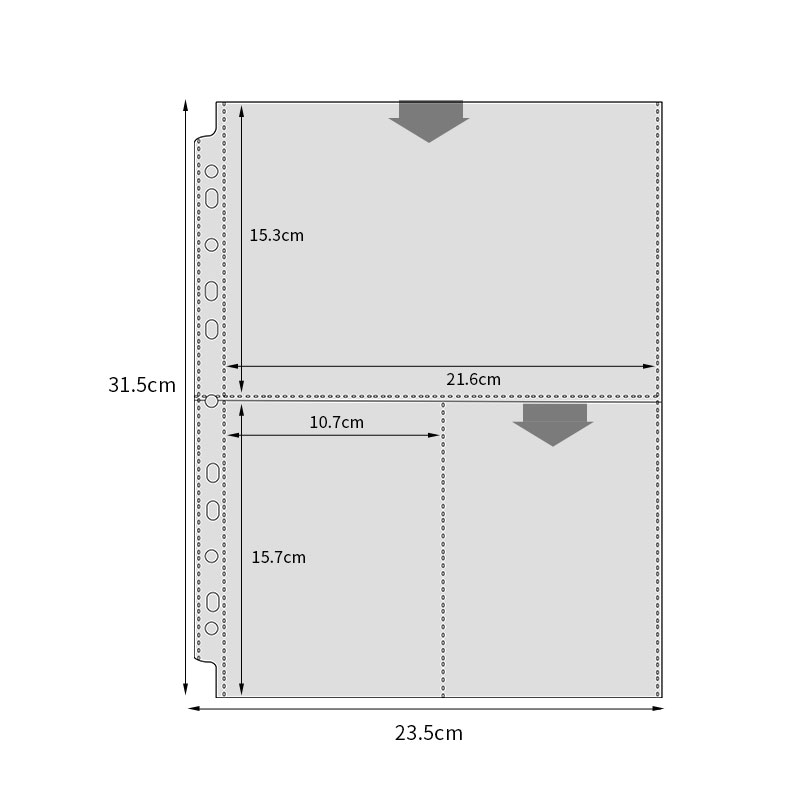 A4 irregular 3-pockets