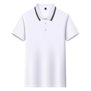 Camiseta Polo para Hombre, Azul, de Secado Rápido, Poliéster, Manga Corta, Color Sólido, Uniforme de Trabajo Personalizado con Impresión de Logotipo - Product Image 3