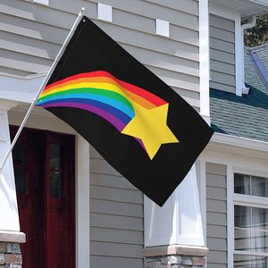 Expédition rapide Top Vente 3x5 ft Haute Qualité Imprimé LGBT Pride Garden Flag Be Kind Hand Waving Stars Rainbow Love Drapeaux personnalisés - Product Image 2
