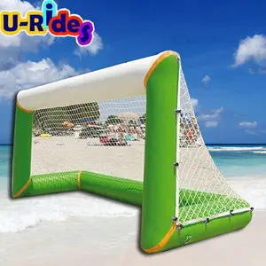 समुंदर के किनारे पानी फुटबॉल पानी फुटबॉल की गेंद के लिए पीवीसी inflatable पानी लक्ष्य गेट Inflatable पानी के खेल उपकरण