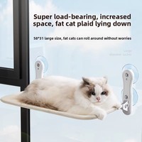 Hamac pour chat en tissu maillé, lit de fenêtre, étagère pour animaux de compagnie, perchoir solaire suspendu à ventouse pour vitre