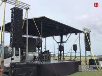 Altavoces Profesionales Activos T.I Pro Audio con Crossover Integrado, Sistema de Sonido Line Array de 10 Pulgadas para Iglesia