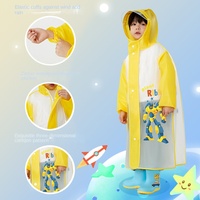 Enfants pour Poncho imperméable avec cartable Bit Big Single Full Body Primary Student Cartoon Design Prix de gros