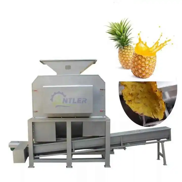 Endüstriyel meyve işleme sıkacağı çıkarıcı/ananas meyve suyu makinesi hamuru makinesi yapmak
